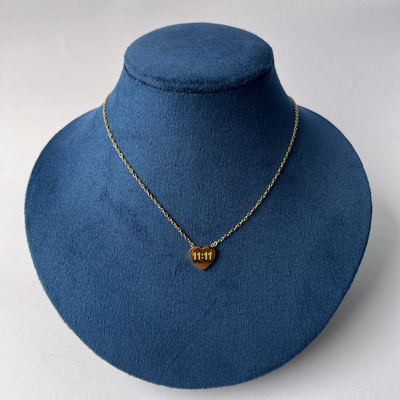 11:11 Manifestation Heart Necklace