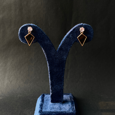 Noir Edge Diamond Studs