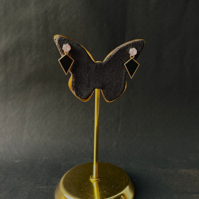 Noir Edge Diamond Studs