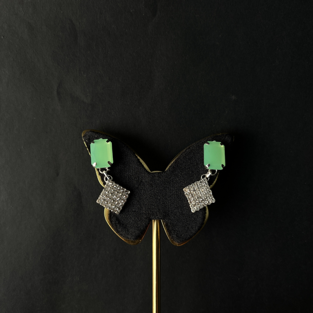 Emerald Shine Danglers