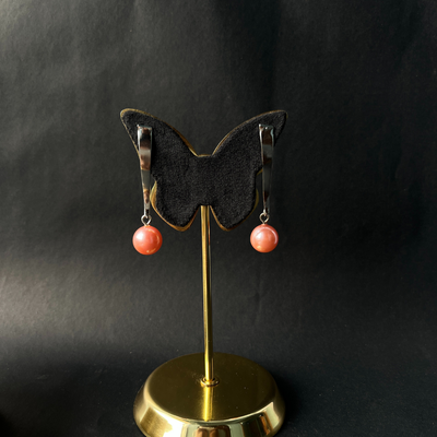 Tangerine Glow Drop Earrings