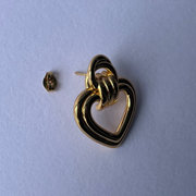 Golden Heart  Studs