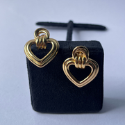 Golden Heart  Studs