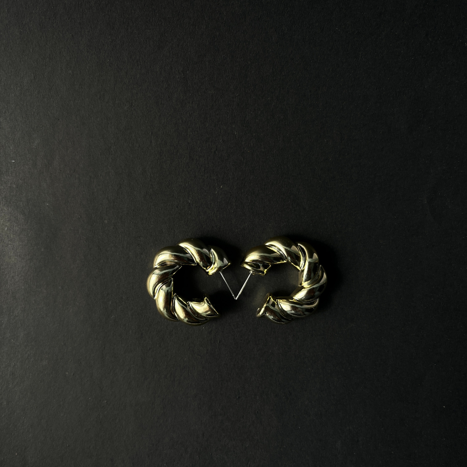 Twist Luxe Hoop Earrings