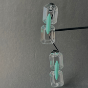 Crystal Mint Drop Earrings