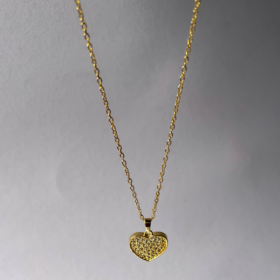 Golden Heart Pendant Set Variant- 02