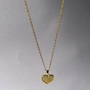 Golden Heart Pendant Set Variant- 02