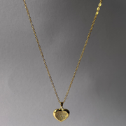 Golden Heart Pendant Set