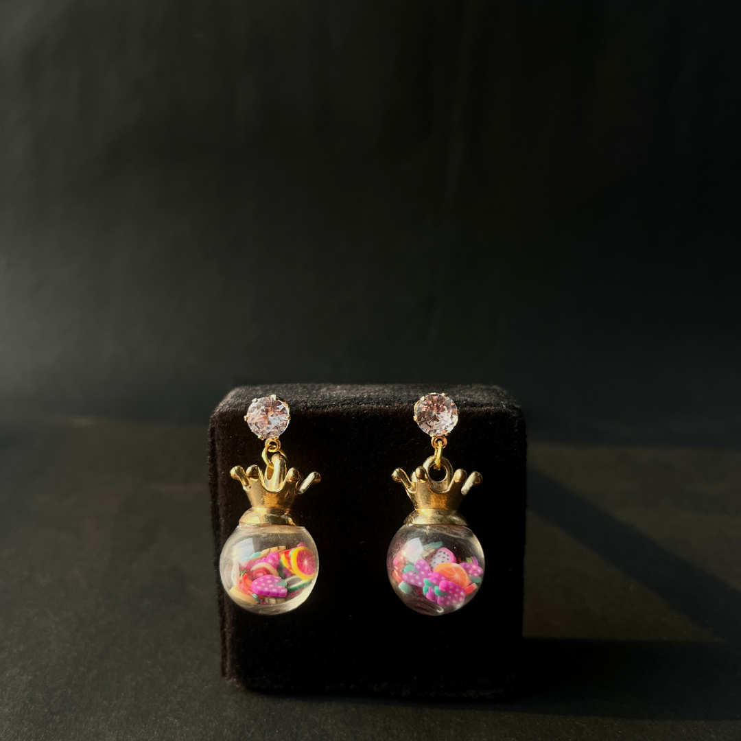 Royal Pop Candy Globe Earrings